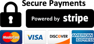 secure payments powered by Stripe